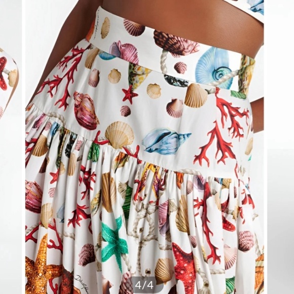 NWOT Commense Vibrant Sea Life Maxi Skirt Small - Picture 2 of 6